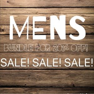 MENS CLOTHING! BUNDLE FOR A SALE!